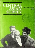 The first cover of Central Asian Survey (1982)