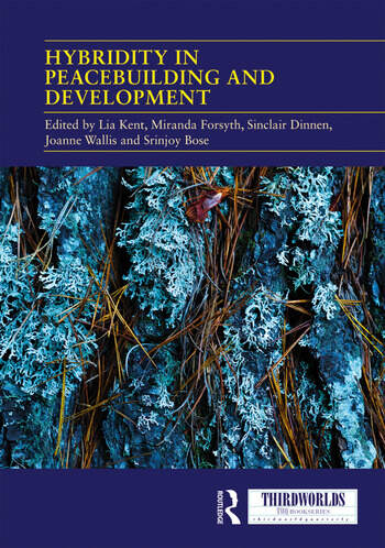 A book cover - Hybridity in Peacebuilding and Development: A Critical and Reflexive Approach