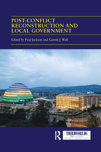 A book cover - Post-conflict Reconstruction and Local Government 
