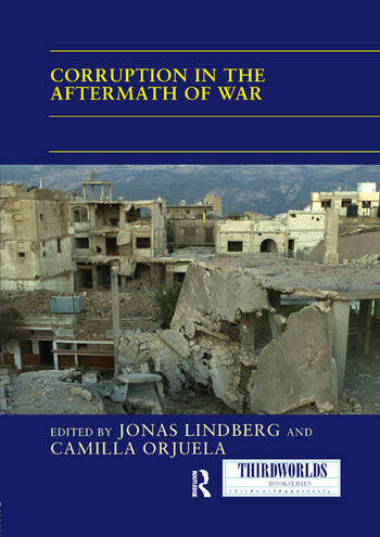 A book cover - Corruption in the Aftermath of War