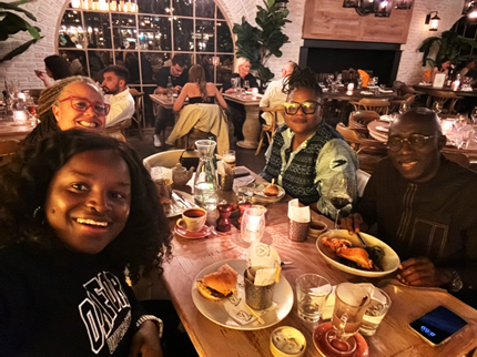 People having a meal