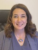 A woman with brown hair