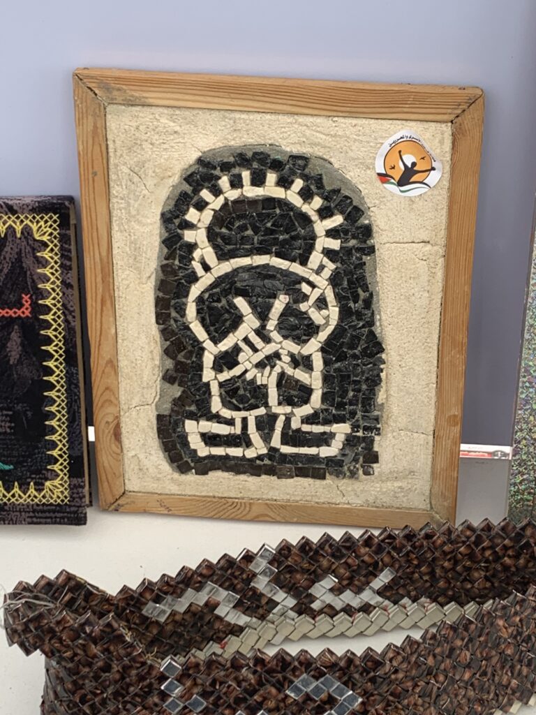 Picture of character on a wall